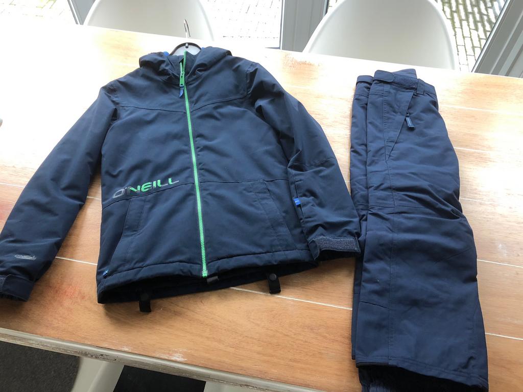 Ski jas 140 en broek 128 O’Neill 10k waterdichtheid, Sport en Fitness, Skiën en Langlaufen, Overige merken, Ophalen of Verzenden