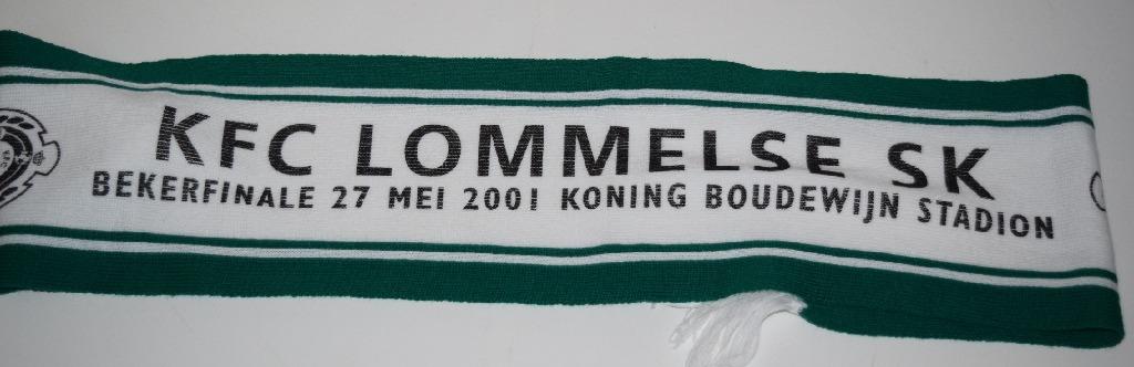 Finale de la Coupe SK/Sjaal Lommelse, mai 2001/Bruxelles, Envoi, Utilisé, Fanion ou Écharpe