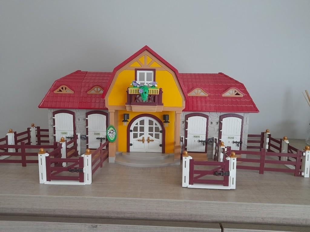 Playmobil 5221 manege paarden sport city huis, Envoi, Utilisé, Ensemble complet