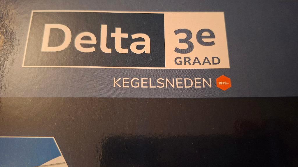 Delta 3e graad Kegelsneden WIS+ ISBN  978-90-497-1142-9, ASO, Wiskunde A, Plantyn, Nieuw