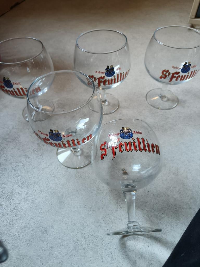 5verres a st feuillien, Collections, Enlèvement, Comme neuf