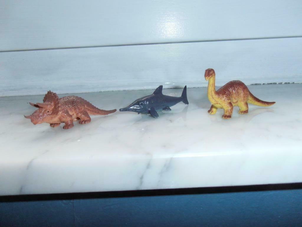 Lot figurines miniatures animaux préhistoriques (modélisme), Ophalen of Verzenden, Gebruikt, Figuur of Figuren