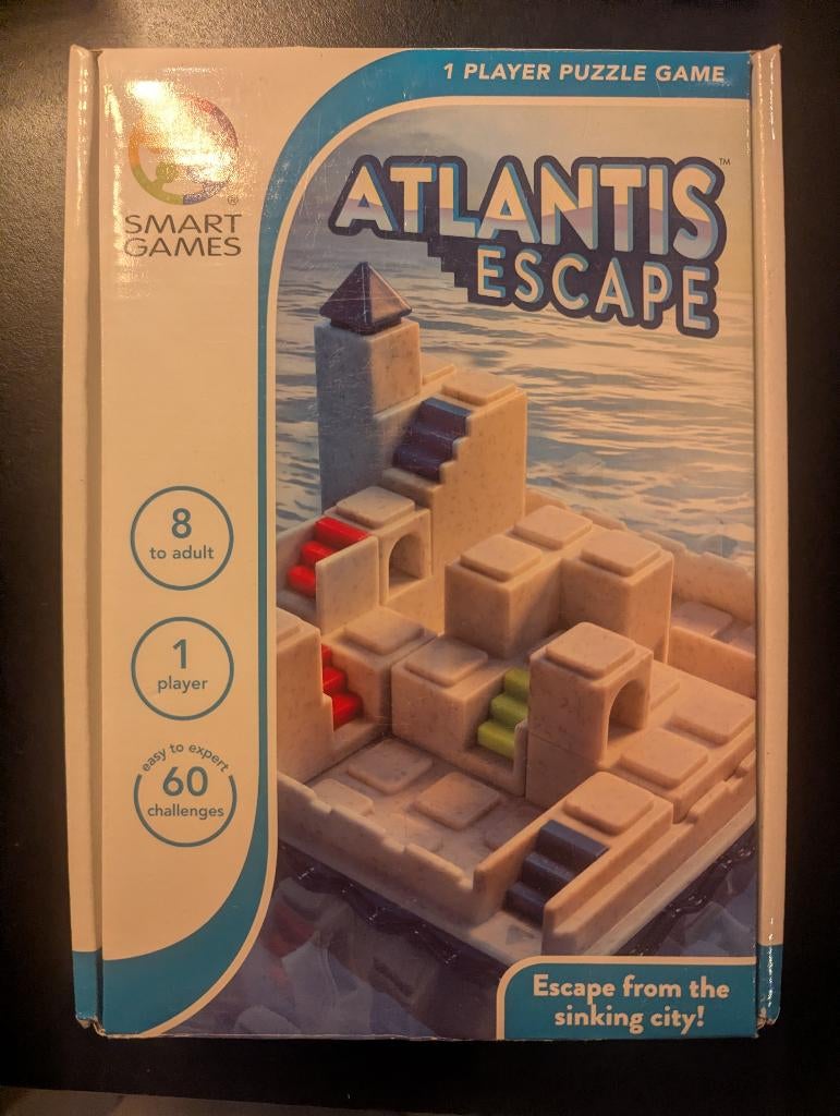 SmartGames Atlantis Escape – Compact Puzzelspel, Ophalen, Zo goed als nieuw, Puzzelen