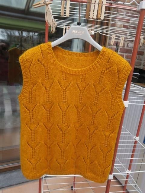 Debardeur nieuw mosterdgeel Maatwerk mt 38-40, Maat 38/40 (M), Nieuw, Ophalen of Verzenden, Overige kleuren
