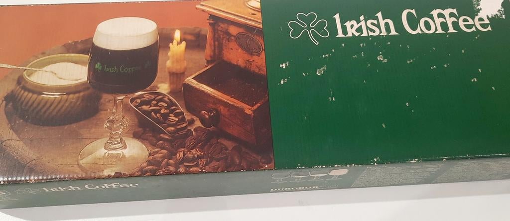 Irish Coffee, set 6 glazen, durobor, originele doos, vintage, Ophalen of Verzenden, Zo goed als nieuw, Overige typen