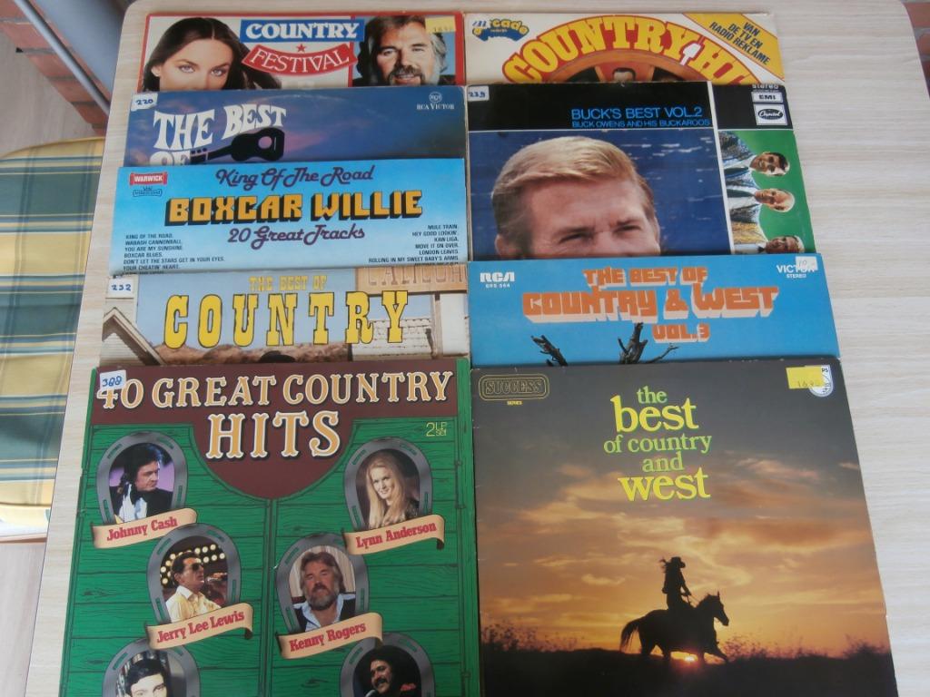 country lp's-(nieuwe lijst)-zie lijst, Enlèvement ou Envoi, Utilisé
