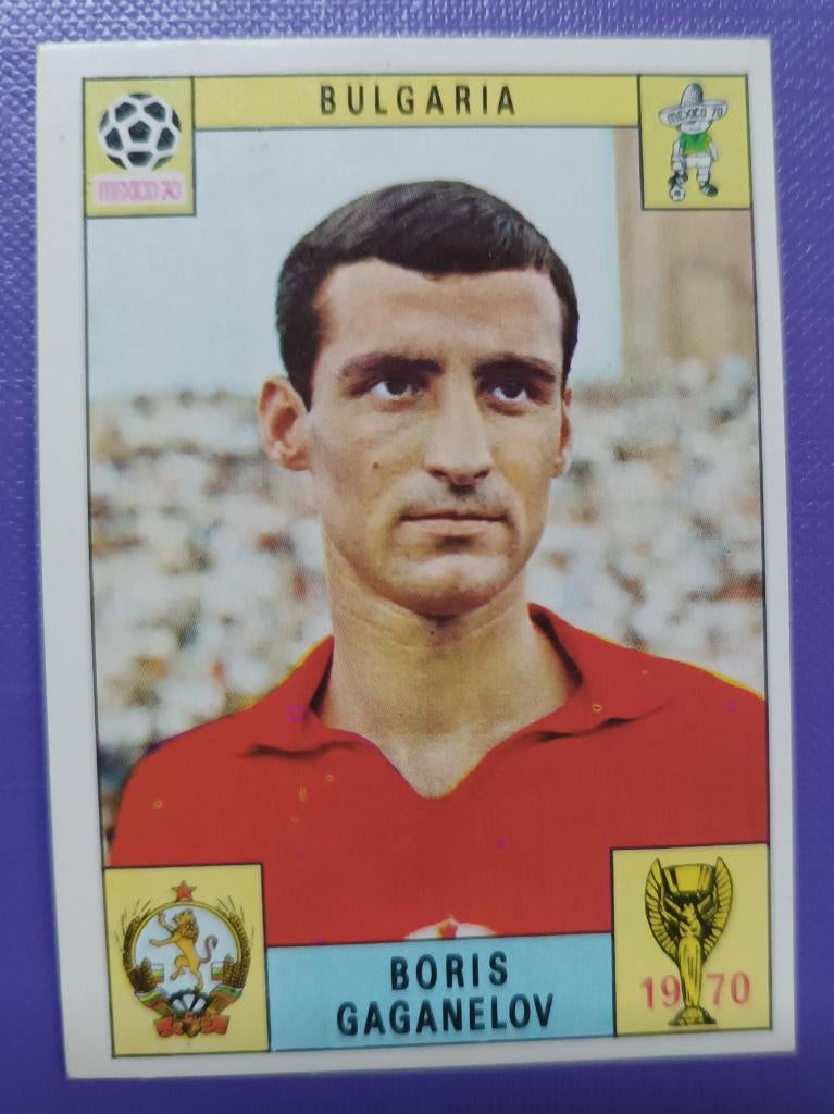 Panini KAART prent anno 1970 voetbal WK Mexico 70 GAGANELOV, Hobby en Vrije tijd, Stickers en Plaatjes, Verzenden