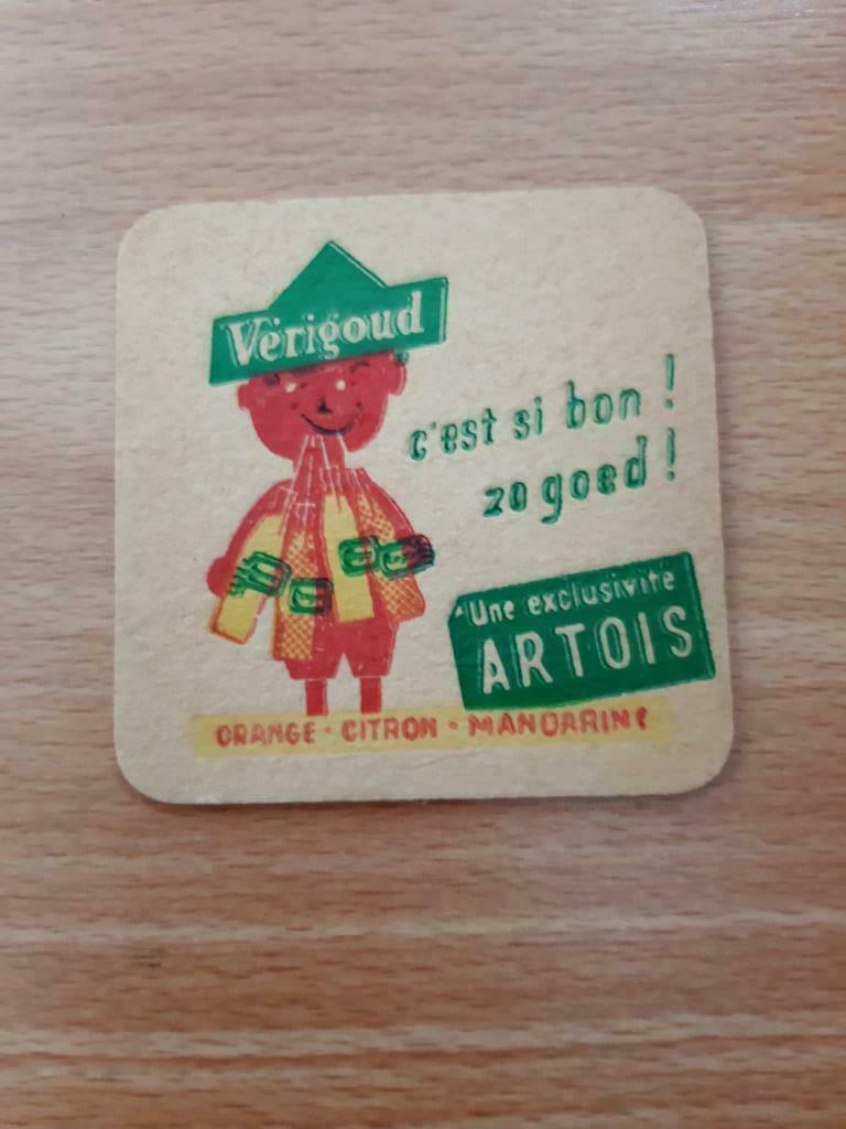 Artois : Verigoud  bierkaart, Collections, Enlèvement ou Envoi
