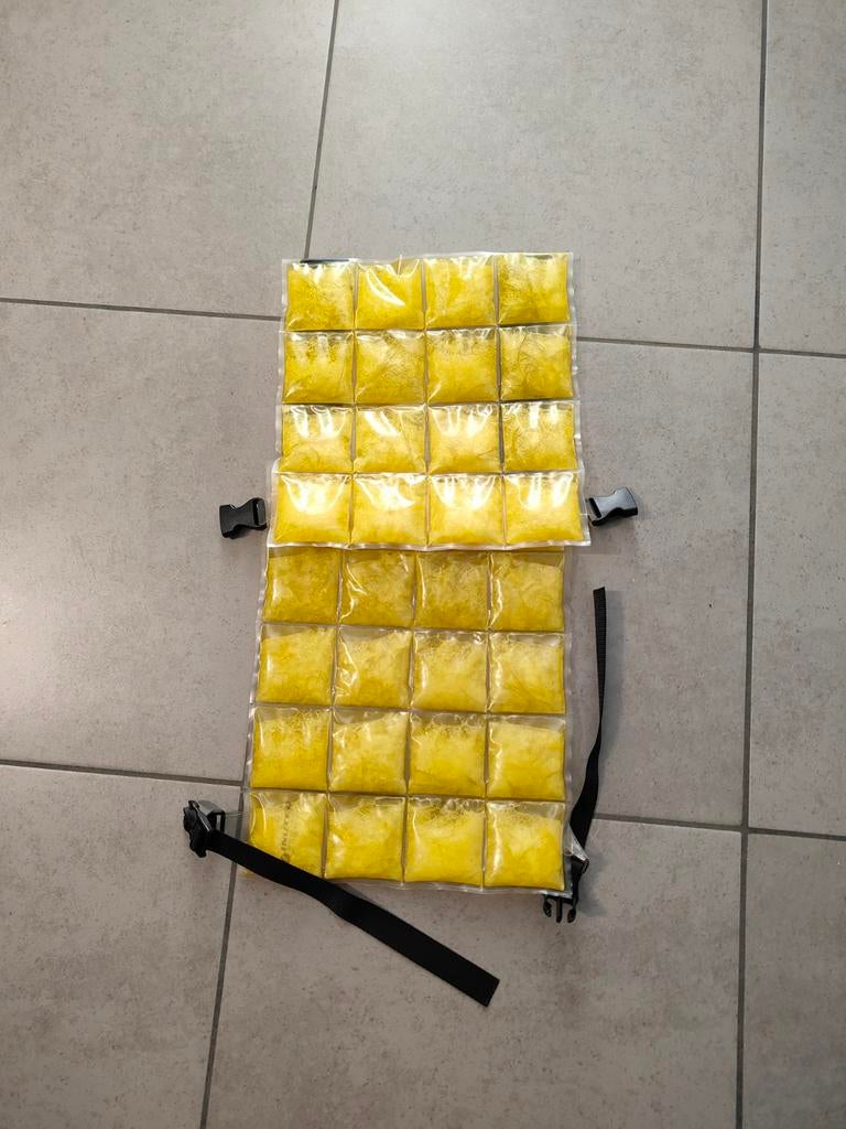 Koelvest 3x gedragen, Ophalen