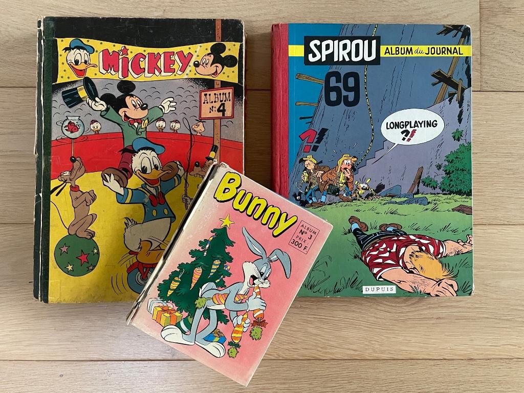 Lot ingebonden strip-weekbladen, jaren '50., Boeken, Strips | Comics, Gelezen, Meerdere comics, Ophalen of Verzenden