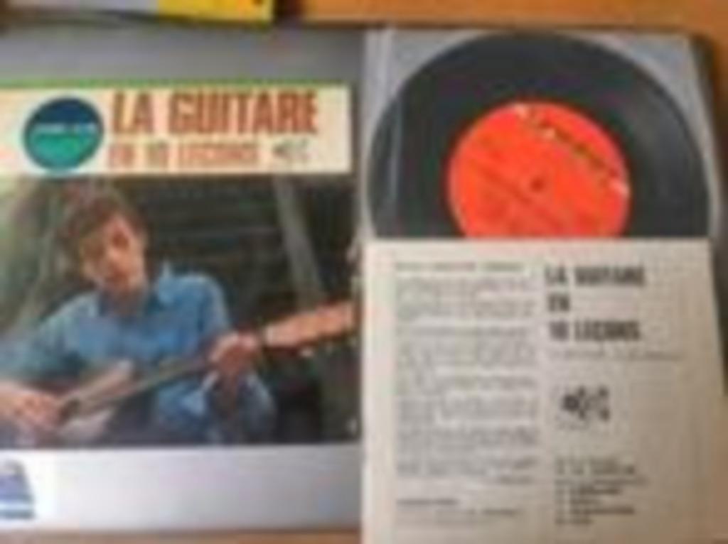 45T La guitare en 10 lecons 1972, Enlèvement ou Envoi, Utilisé