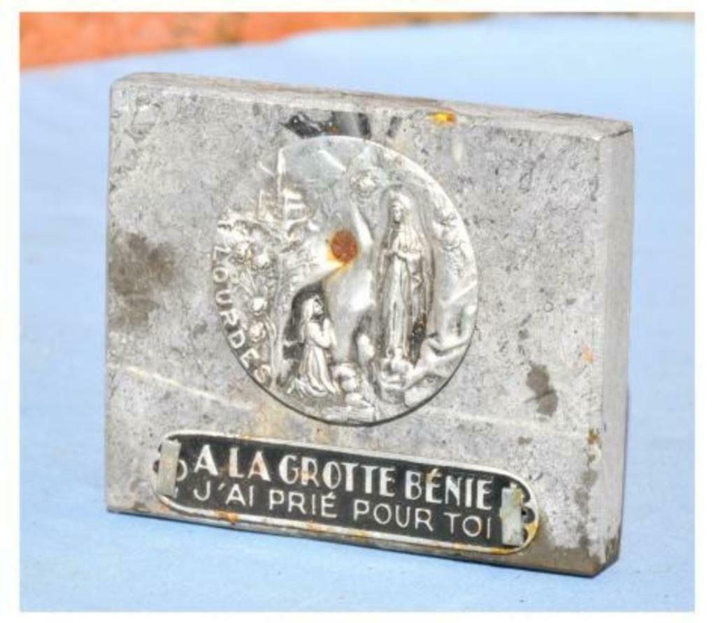 §plaque de cimetière pierre grise  lourdes, Enlèvement ou Envoi