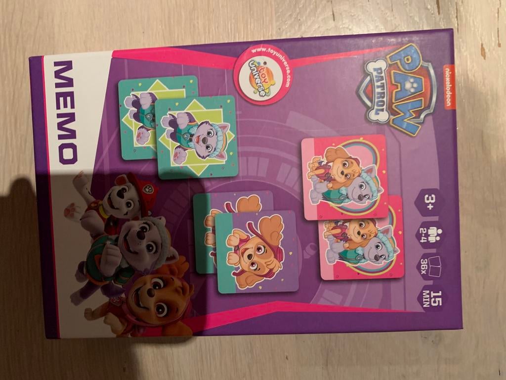 Memory spel Paw Petrol, Hobby en Vrije tijd, Vijf spelers of meer, Ophalen, Zo goed als nieuw, Nickelodeon