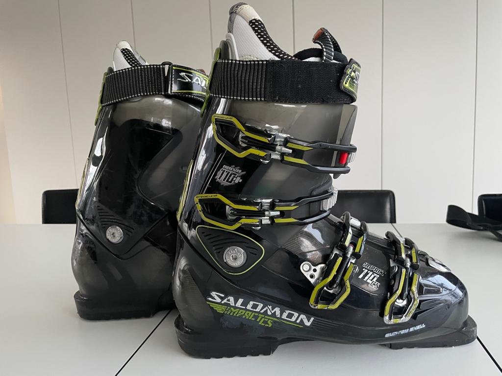 Skilaarzen Salomon Impact CS (maat 29), Sport en Fitness, Skiën en Langlaufen, 160 tot 180 cm, Gebruikt, Schoenen, Ski