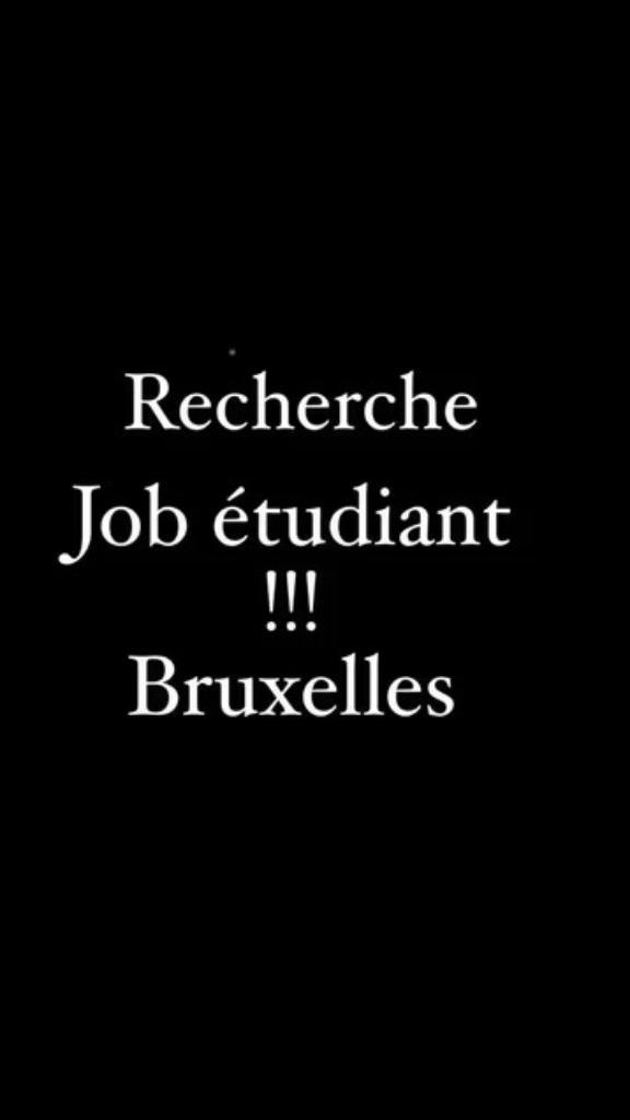 Cherche un job étudiant/travail en tant qu'étudiant, merci !