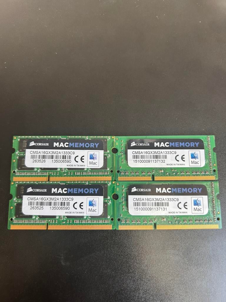 Mémoire iMac Corsair 32gb DDR3, Computers en Software, RAM geheugen, Ophalen of Verzenden, Zo goed als nieuw, DDR3, 32 GB