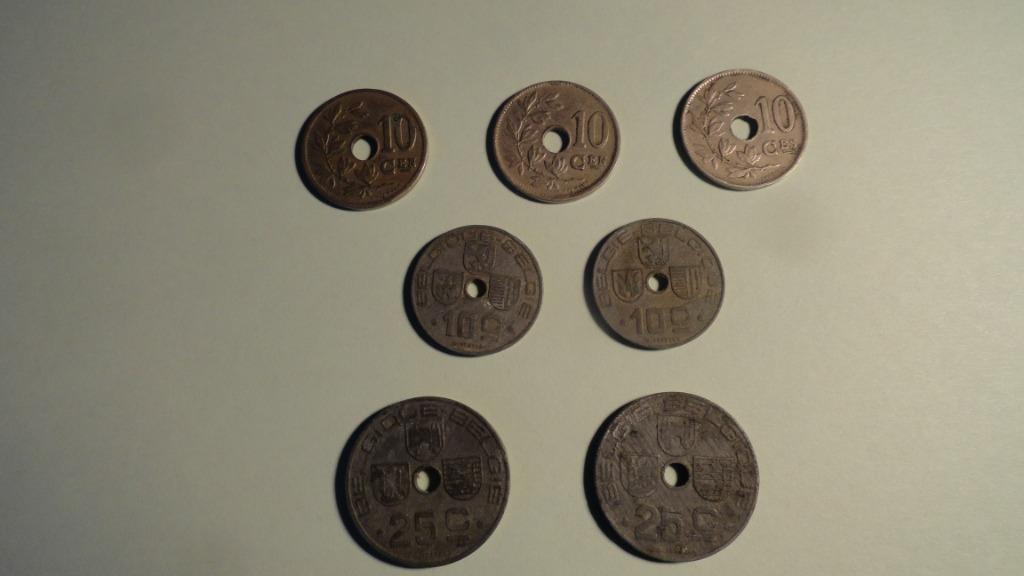 Anciennes pièces belges, Timbres & Monnaies, Monnaies | Belgique, Enlèvement ou Envoi, Métal, Série
