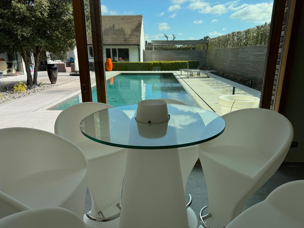 Led Kleurrijke Light Barkruk Tuin / Party, Tuin en Terras, Ophalen, Kunststof, 6 zitplaatsen, Nieuw