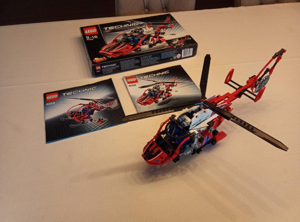 LEGO Technic Airport 8068 Rescue Helicopter MET DOOS, Enlèvement ou Envoi, Comme neuf, Ensemble complet, Lego
