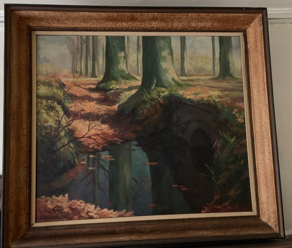 Schilderij August Costenoble, Antiek en Kunst, Ophalen