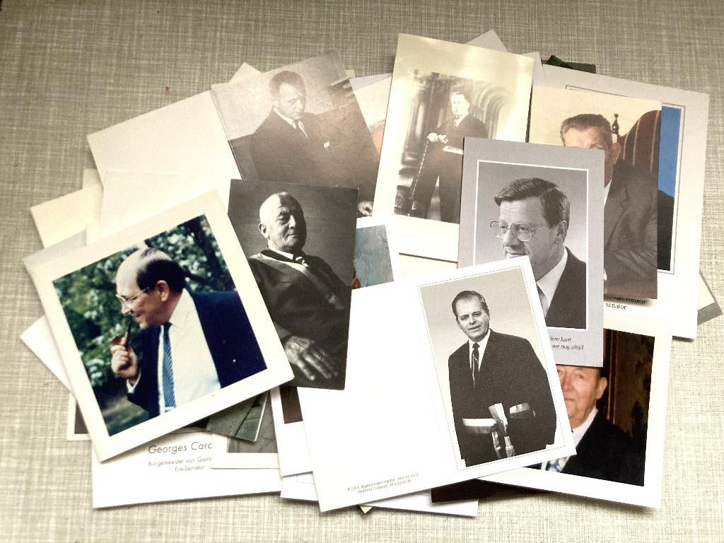 50 Bidprentjes van Vlaamse Burgemeesters met foto, Ophalen of Verzenden, Bidprentje