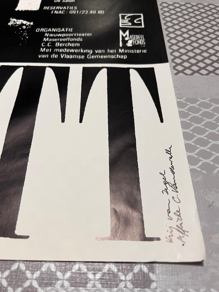 Affiche vintage de Samuel Beckett, Rectangulaire vertical, Comme neuf, Affiche ou Poster pour porte ou plus grand, Publicité