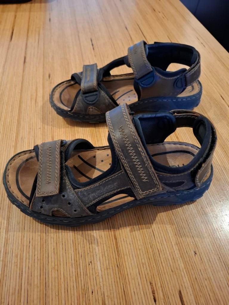 RIEKER sandalen; maat 40; 2x gebruikt, Vêtements | Hommes, Chaussures, Andere, Enlèvement ou Envoi, Comme neuf, Brun