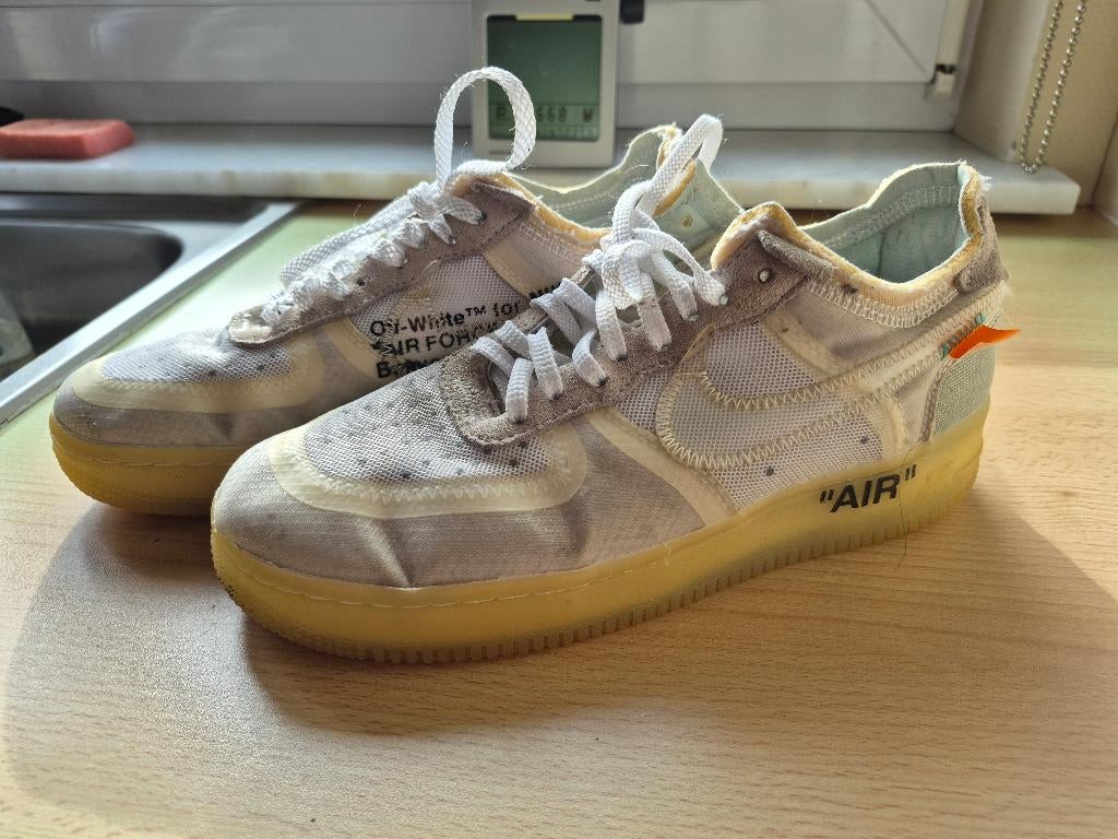 Nike Air Force 1 low Off White maat 39, Kleding | Heren, Schoenen, Zo goed als nieuw, Sneakers, Wit, Ophalen