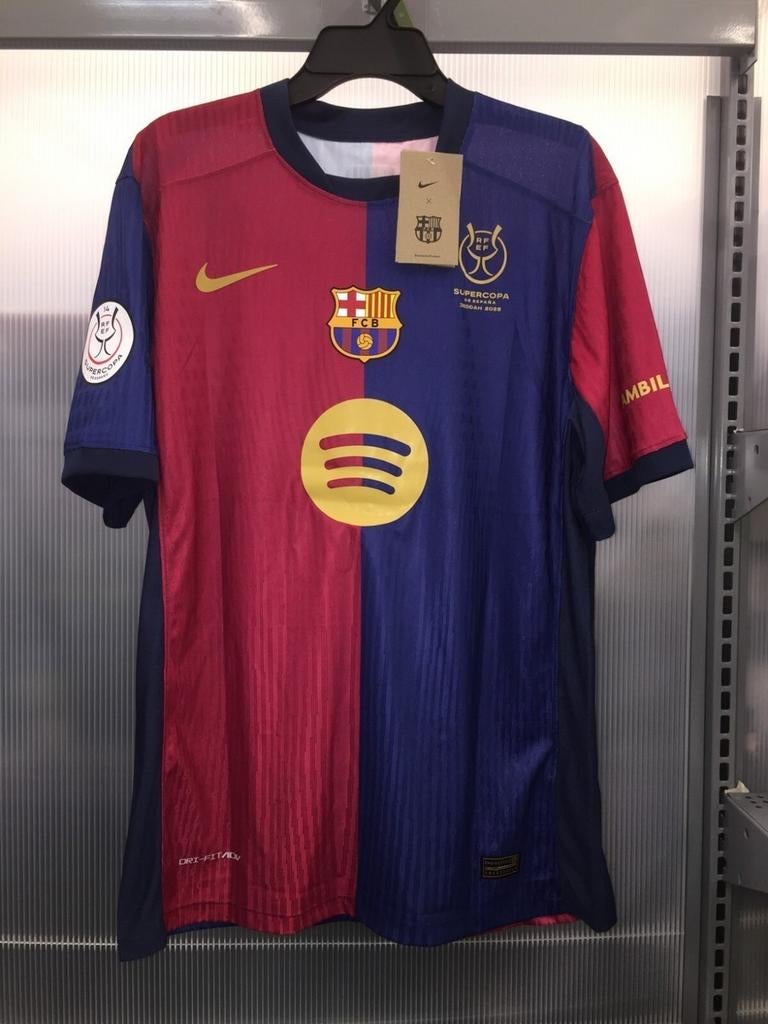 Barcelona Lewandowski Super Copa Finale Winnaars shirt 2025, Enlèvement ou Envoi, Comme neuf, Maillot