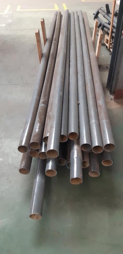 PVC drukbuis voor water 90 mm diameter, Doe-het-zelf en Bouw, Buizen en Afvoer, Ophalen, Gebruikt, PVC, 4 tot 6 meter