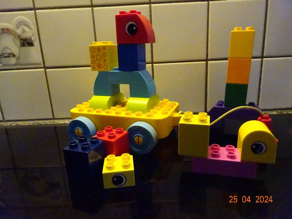 Duplo Peuter Bouwen en Rijden - Leuk speelset!!, Ophalen of Verzenden, Duplo