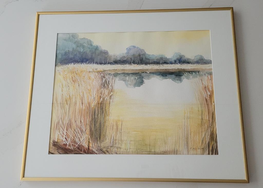 AQUAREL FLORA MONSIEURS 1924-2006, Antiek en Kunst, Kunst | Schilderijen | Klassiek, Ophalen of Verzenden