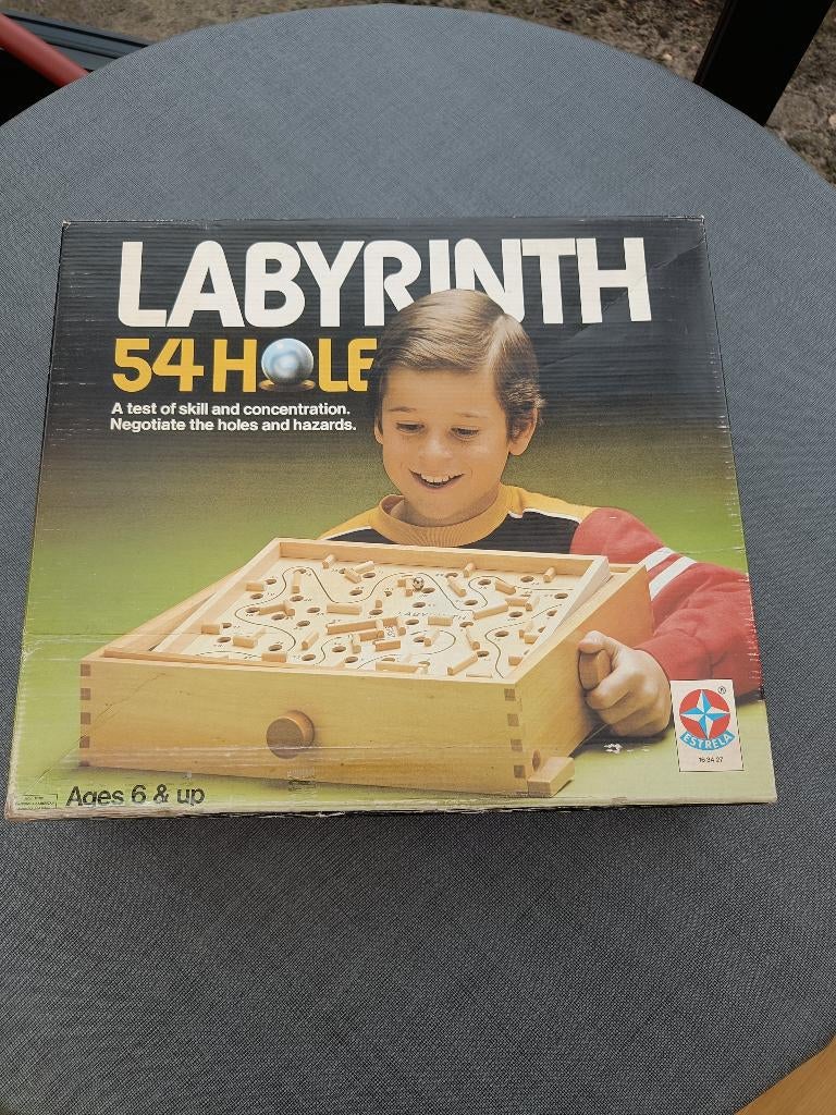 Houten speelgoed. Labirint. 415 x 365 x 90 mm. Merk: Estrela, Kinderen en Baby's, Speelgoed | Houten speelgoed, Zo goed als nieuw