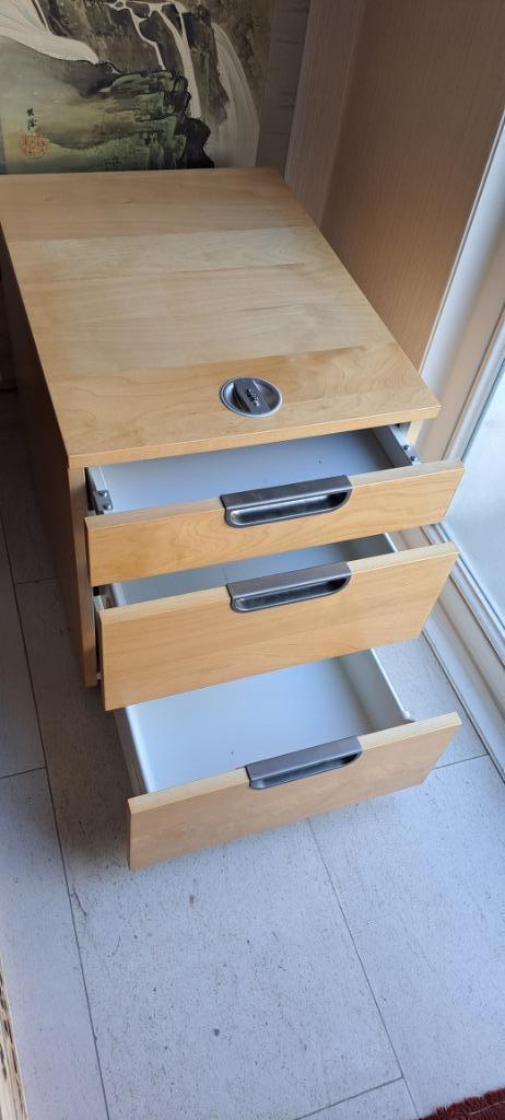 Caisson bureau Ikea, Enlèvement, Avec roues, Comme neuf