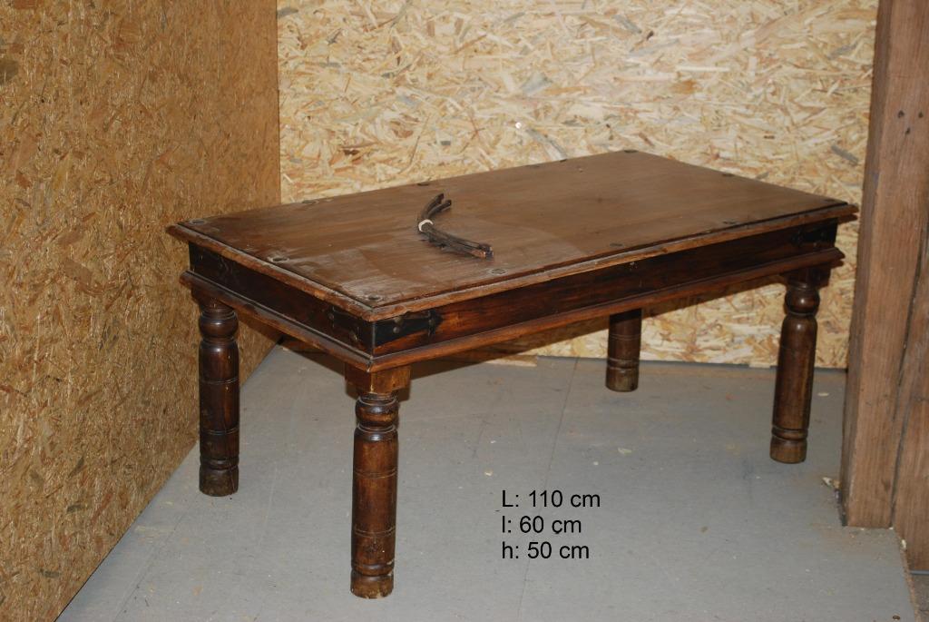 Table de salon style colonial, 100 à 150 cm, Chêne, Enlèvement, 50 à 100 cm