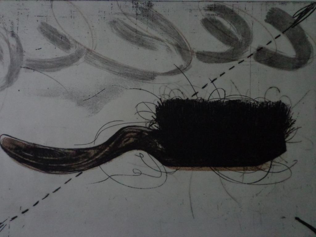 belle gravure Alain Winance « Brosse » (pinceau), Antiquités & Art, Art | Eaux-fortes & Gravures, Enlèvement ou Envoi