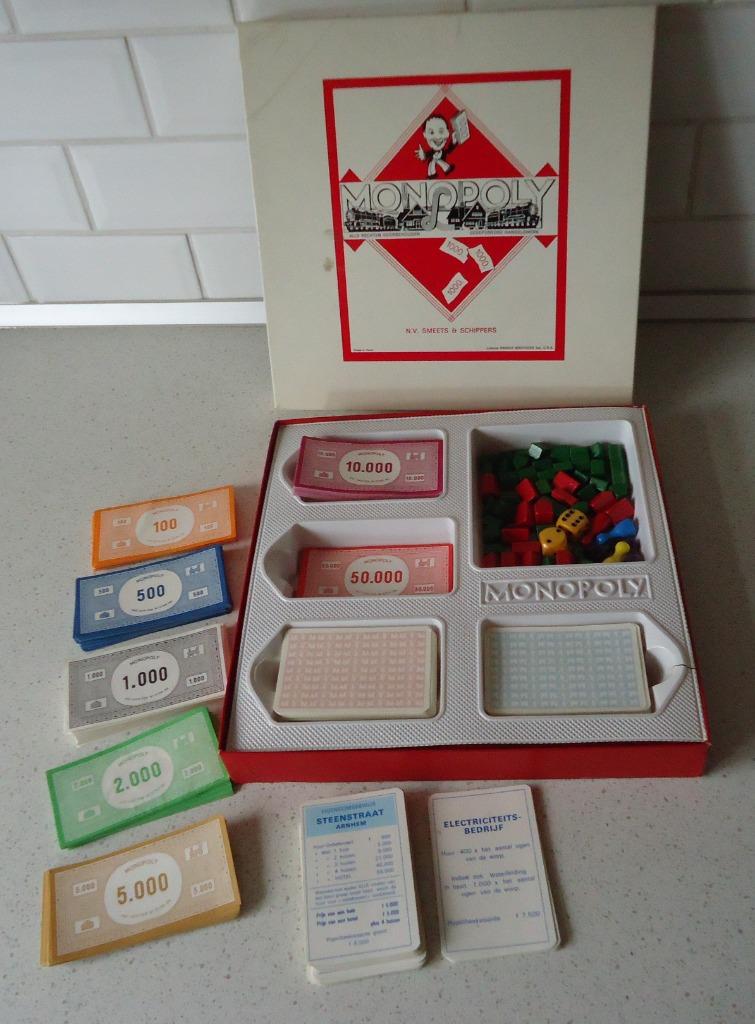 Vintage "Monopoly" van Smeets & Schippers(Witte doos), Vijf spelers of meer, Ophalen of Verzenden, Zo goed als nieuw, Smeets & Schippers