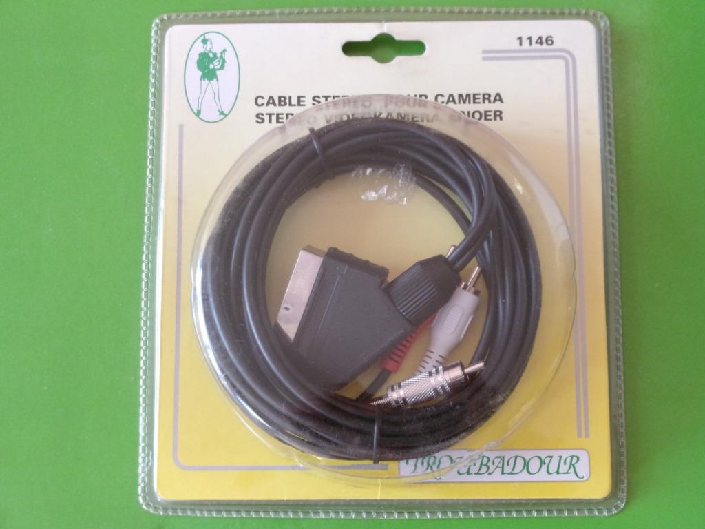 CABLE STEREO POUR CAMERA * TROUBADOUR *, Ophalen of Verzenden, Nieuw, 2 tot 5 meter, Overige kabels