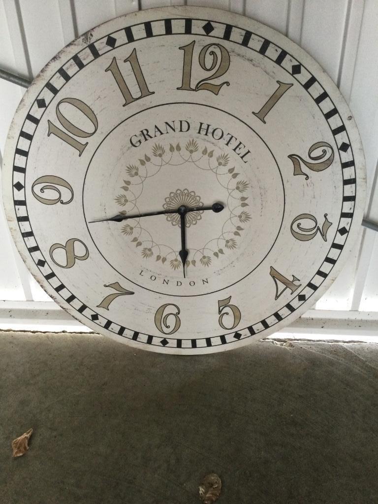 Grote wandklok, Ophalen, Gebruikt, Analoog, Wandklok