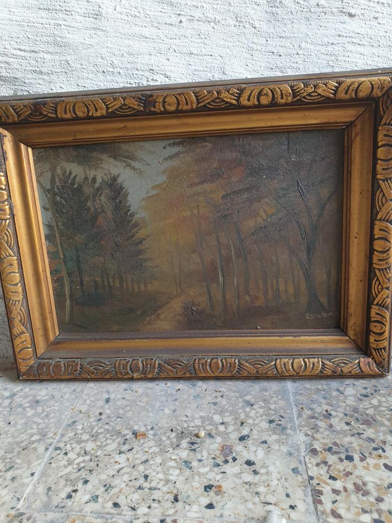 Ancienne peinture sur toile faire offre, Enlèvement ou Envoi
