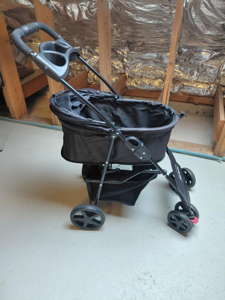 Hondenbuggy zwart, Ophalen