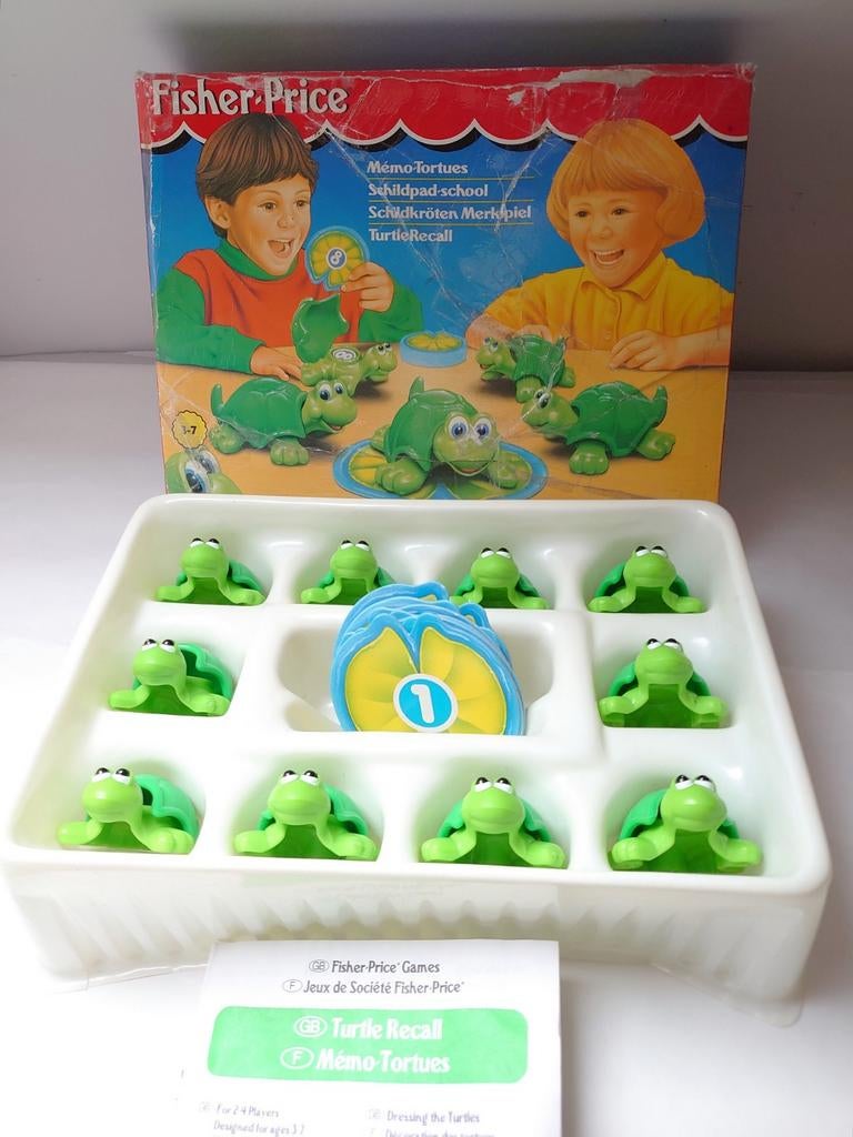 Fisher Price Schildpad school Turtle recall vintage 3 - 7 jr, Kinderen en Baby's, Speelgoed | Fisher-Price, Ophalen of Verzenden