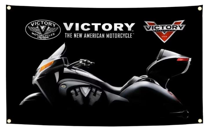 Grote vlaggen Victory Motorcycles (150x90cm), Ophalen of Verzenden, Nieuw