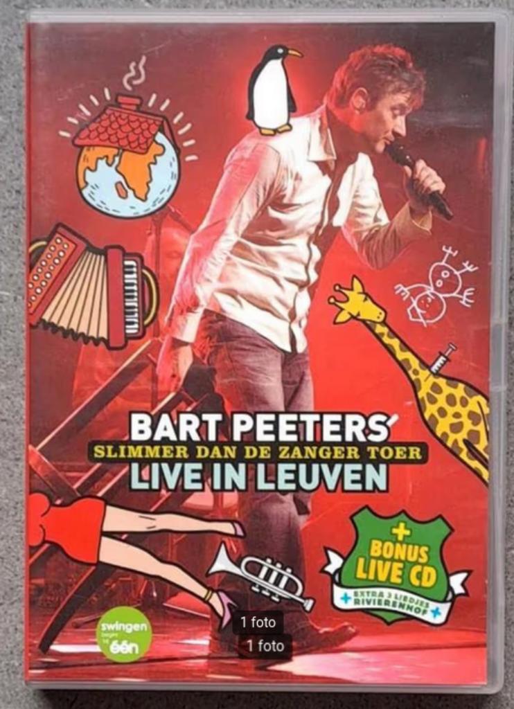 Bart Peeters: Slimmer Dan De Zanger Toer - Live (cd + dvd), Enlèvement ou Envoi