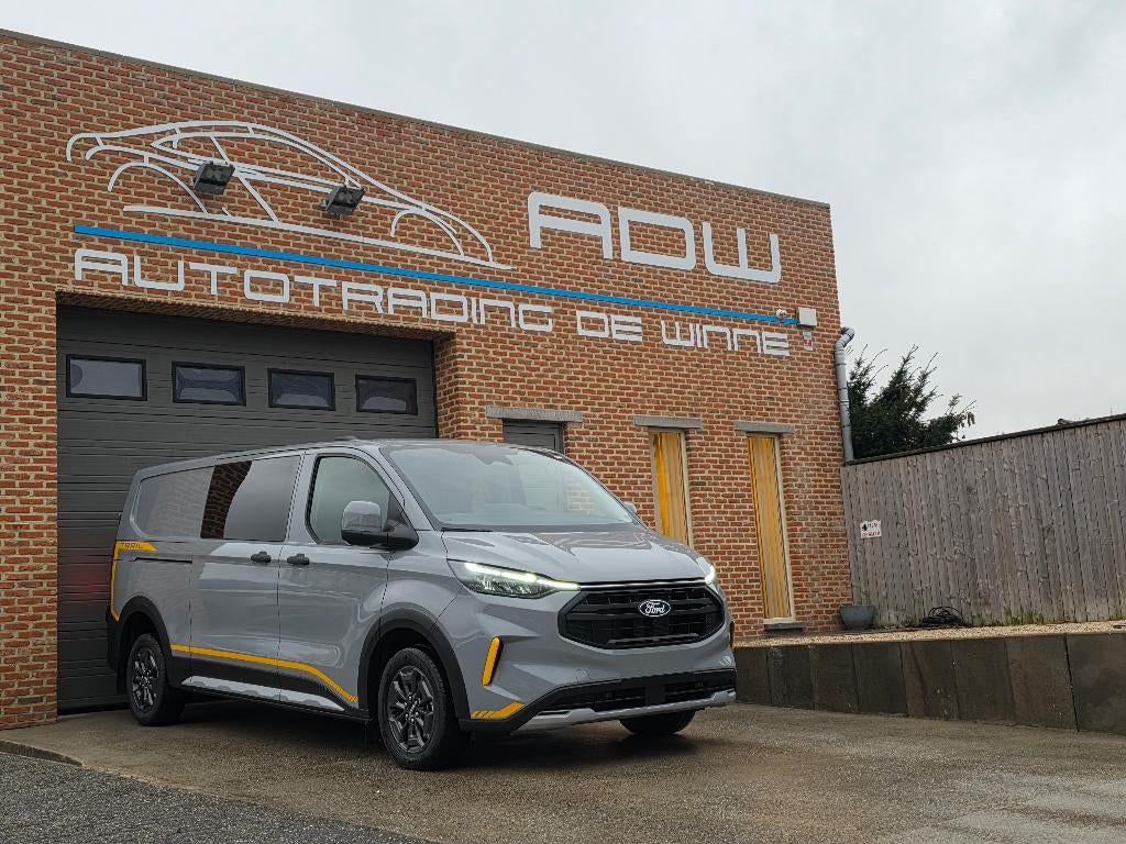Ford Transit Custom TRAIL 4X4 2025 NIEUW 0KM - DubCab 5Zits, Autos, Cuir, Argent ou Gris, Achat, 6 portes