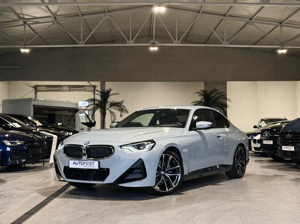 BMW 220i Coupé M-Sport Brooklyn Grey - Garantie, Auto's, Automaat, Achterwielaandrijving, 2 Reeks, Leder