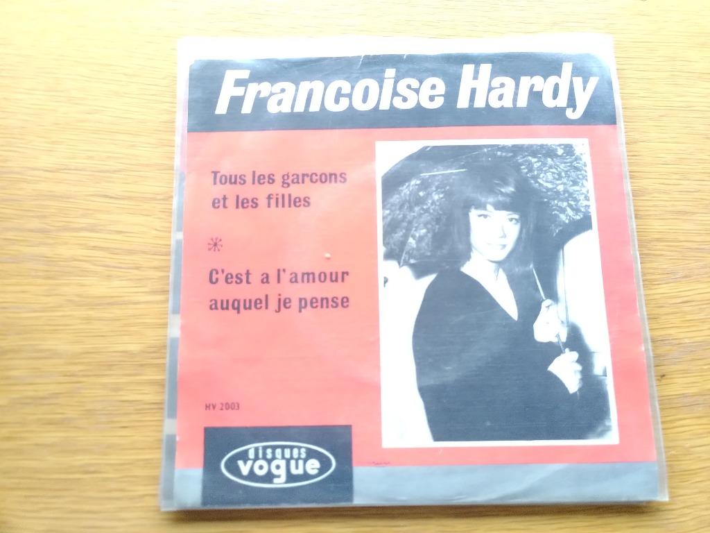 45T FRANCOISE HARDY---TOUS LES GARCONS ET LES FILLES---, Gebruikt, 7 inch, Single, Ophalen of Verzenden