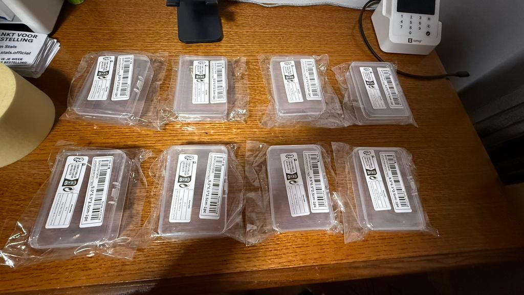 8 Transparante Doosjes voor Bv: Kaarten, Juwelen.... NIEUW!!, Hobby en Vrije tijd, Ophalen of Verzenden, Nieuw