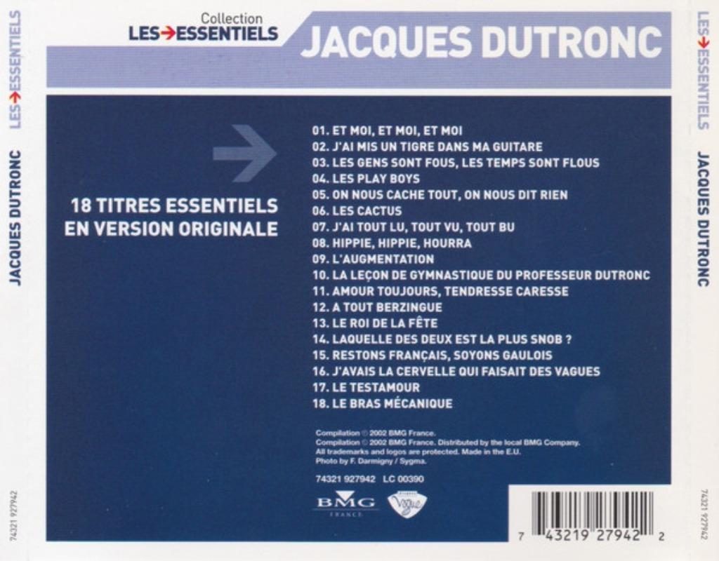 Jacques Dutronc – Les Essentiels Compilation CD 💿, Enlèvement ou Envoi, Comme neuf, Pop, Coffret