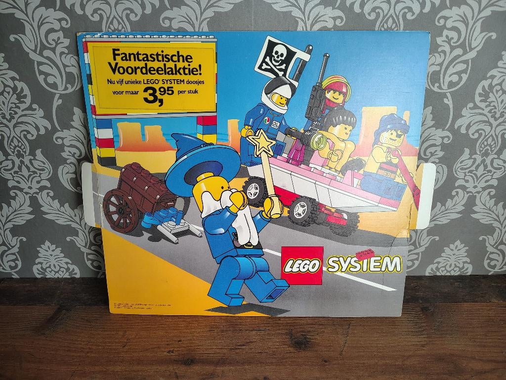 Kartonnen Reclame Plaat: Lego System (1995), Verzenden, Lego